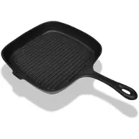 vidaXL Grillpan gietijzer 24x23 cm