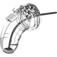 Shots - Mancage Model 15 - Chastity - 3.5" - Cock Cage - Transparent