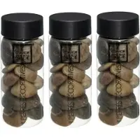 Atmosphera Grote decoratie stenen - bruin - 3x pot 750 gram - hobby - decoratiestenen - Aquarium en vazen vulling