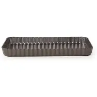 Point-Virgule geribde taart-/quichevorm - anti-aanbaklaag - losse bodem - 31x21x3cm
