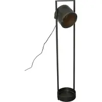 Ptmd collection PTMD Derek Zwart vloerlamp (Zwart, 29x23.5x120cm)