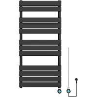 Guido Gusto Elektrische designradiator Ella 150x60cm mat zwart 900W