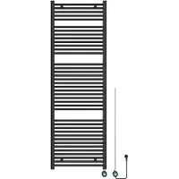 Guido Gusto Elektrische designradiator Sofia 180x60cm mat zwart 900W