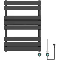 Guido Gusto Elektrische designradiator Ella 80x60cm mat zwart 500W
