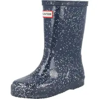Hunter Regenlaars Kids First Classic Giant Glitter Valtameri Blue-Schoenmaat 28