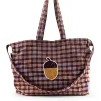 Sticky Lemon Shopper | Meadows | Tartan Stormy Purple