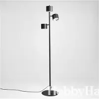 Aldex Vloerlamp 1047, zwart, Woon-/ Eetkamer, metaal, Modern, vloerlamp