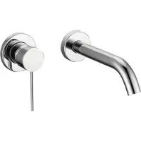 Best design Ore inbouw wastafelkraan 20cm RVS