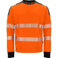 Projob 6108 Signalisatiesweater Ronde Hals En Iso 20471 Klasse 3 Heren Oranje/Zwart maat XL heren