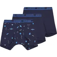 Schiesser Onderbroek navy / turquoise / wit