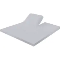 Linnick Splittopper Hoeslaken Badstof Velours - light grey 160x200cm