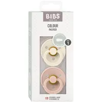 BIBS Colour 2 Pack - Ivory/Blush - Symmetrische Spenen