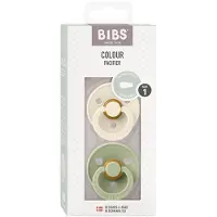 BIBS Fopspeen 0-6 Maanden Symmetrical Ivory/Sage