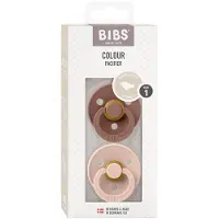 BIBS Fopspeen 0-6 Maanden Anatomic Blush/Woodchuck