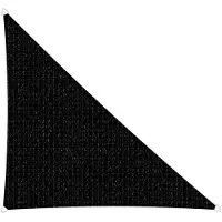 Brandplaza Schaduwdoek Sunfighters driehoek | Brandplaza kunststof zwart 400x500 cm zonneschermen | NADUVI