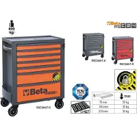 Beta RSC24A/7-A Gereedschapswagen met 7 laden | met anti-omval beveiliging - 024004177 024004177