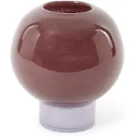 Fyrklövern Mari vaas glas puce/orchid hush - Ø20xh21cm