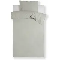 Vandyck Dekbedovertrek Washed Cotton Smoke Green Katoen-200 x 200 / 220 cm | 2-Persoons