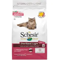 Schesir 8x Kattenvoer Dry Sterilized Ham 400 gr