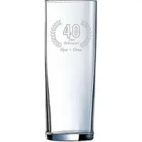 Arcoroc Gegraveerde Longdrinkglas 31cl Opa + Oma 40 jaar getrouwd