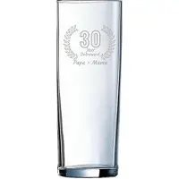 Arcoroc Gegraveerde Longdrinkglas 31cl Papa + mama 30 jaar getrouwd