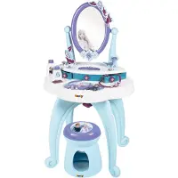 Disney Frozen - Speelgoedkaptafel Frozen 2-in-1 - draaiende spiegel, krukje en tal van accessoires - Disney