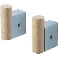 Muuto Attach Coat Hook Lot de 2 Pale Blue