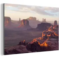 MuchoWow Wanddecoratie Metaal - Aluminium Schilderij Industrieel - De Hunt's Mesa Grand Canyon - 30x20 cm - Dibond - Foto op aluminium - Industriële muurdecoratie - Voor de woonkamer/slaapkamer