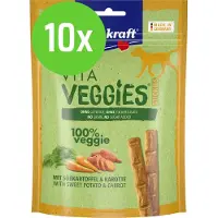 Vitakraft Vita Veggies Sticks Zoete Aardappel - hondensnack - 80 gram - 10 verpakkingen
