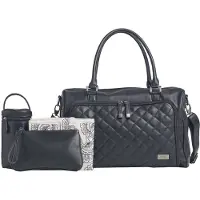 Isoki Luiertas Double Zip Quilted Black