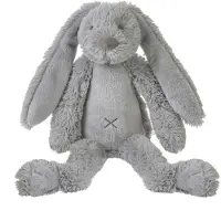Happy horse Konijn Richie Knuffel 28cm - Grijs - Baby knuffel