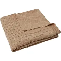 Jollein Baby Deken Ledikant Pure Knit - 100x150 cm - GOTS - Biscuit