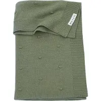 Meyco Deken Wieg Mini Knots Forest Green