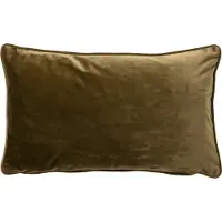 Dutch decor FINN - Kussenhoes 30x50 cm - velvet - lendekussen - Military Olive - groen - met rits - zonder binnenkussen