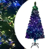 vidaXL Kunstkerstboom met standaard 240 cm glasvezel groen