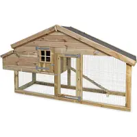 Voldux Romy - Kippenhok met ren - 300x90x160 cm - Groot - Links