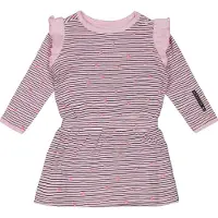 4PRESIDENT Meisjes jurk - Stripe AOP Pink - Maat 62 - Meisjes jurken