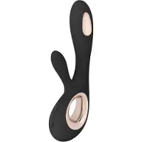 LELO Soraya Wave - rabbit vibrator - bewegende kop - zwart