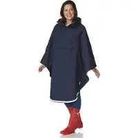 HappyRainyDays Poncho Rain Cape Midnight