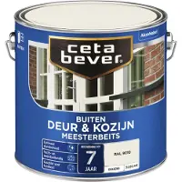 Cetabever deur & kozijn meesterbeits dekkend zijdeglans RAL 9010 2,5 liter