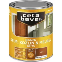 Cetabever deur, kozijn & meubelbeits transparant teak zijdeglans 750 ml