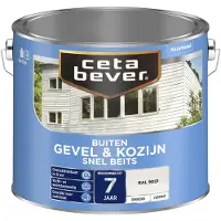 Cetabever gevel & kozijn snel beits dekkend RAL 9001 zijdemat 2,5 liter