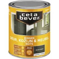 Cetabever deur, kozijn & meubelbeits transparant black wash zijdeglans 750 ml