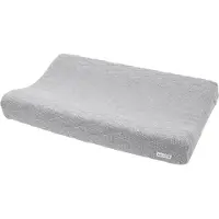 Meyco Baby Diamond aankleedkussenhoes - biologisch - grey melange - 50x70cm