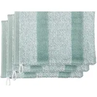 Beddinghouse Sheer Stripe set van 3 Washandjes - Groen