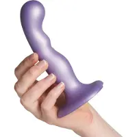 Strap-On-Me - G-spot En P-spot Dildo - Metallic Lila - Maat S