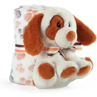 Perletti Doggy Duff 22 Cm Teddy With Blanket Oranje