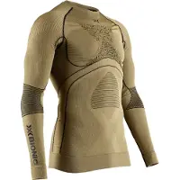 X-Bionic - Thermokleding - Radiactor 4.0 Round Neck LS M Gold/Black voor Unisex - Maat S - Goud