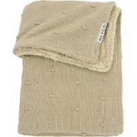 Meyco Deken Babybedje Mini Knots Teddy Sand