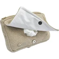 Meyco Baby Mini Knots billendoekjesetui - sand